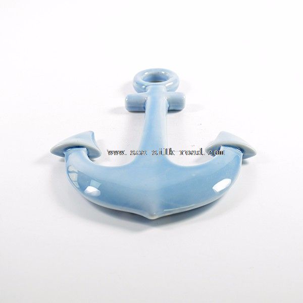 home decoration ceramic porcelain craft anchor